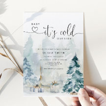 ベビーその冷たい外のベビースシャワー