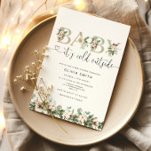 ベビーその冷たい外のベビースシャワー 招待状