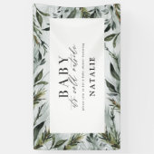 ベビーその冷たい外のベビースシャワー 横断幕 (縦)