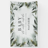 ベビーその冷たい外のベビースシャワー 横断幕 (縦)