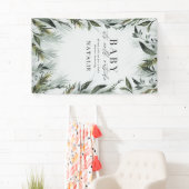 ベビーその冷たい外のベビースシャワー 横断幕 (インサイチュ)