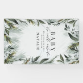 ベビーその冷たい外のベビースシャワー 横断幕 (横)