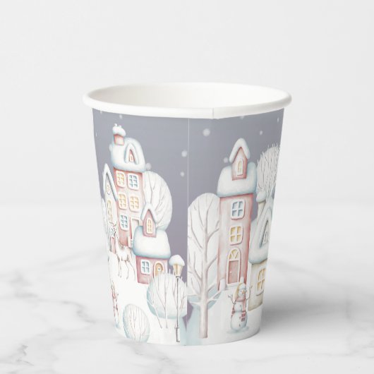 ベビーその冷たい外のベビースシャワー 紙コップ (右)