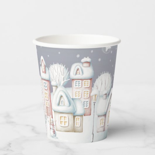 ベビーその冷たい外のベビースシャワー 紙コップ (正面)