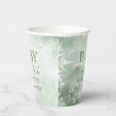 ベビーその冷たい外のベビースシャワー 紙コップ (右)