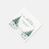 ベビーその冷たい外の冬のベビーシャワーパーティー スタンダードカクテルナプキン (角)