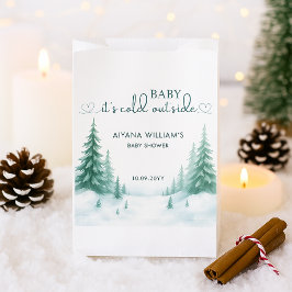 ベビーその冷たい外の冬のベビーシャワーパーティー フェイバーバッグ