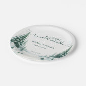 ベビーその冷たい外の冬のベビーシャワーパーティー ペーパープレート (アングル)