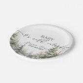 ベビーその冷たい外の冬のベビーシャワーパーティー ペーパープレート (アングル)