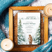 ベビーその冷たい外の冬のベビーシャワーパーティー 招待状