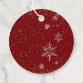 ベビーその冷たい外の女の子の赤ちゃんシャワーありがとう フェイバータグ (裏面)