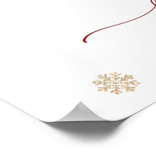 ベビーその冷たい外の女の子の赤ちゃんシャワー歓迎 ポスター (角)