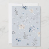 ベビーその冷たい外の子供部屋ベビーシャワー 招待状 (裏面)