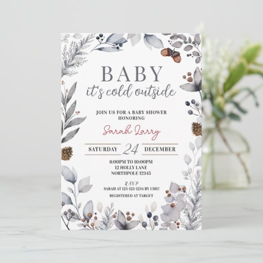 ベビーその冷たい外の招待状、冬 招待状 (スタンド正面)