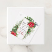 ベビーその冷たい外の松の冬の赤ちゃんシャワー フェイバータグ (インサイチュ)