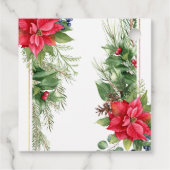 ベビーその冷たい外の松の冬の赤ちゃんシャワー フェイバータグ (裏面)