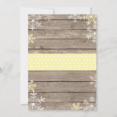 ベビーその冷たい外の極熊の赤ちゃんシャワー 招待状 (裏面)