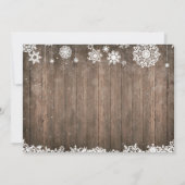 ベビーその冷たい外の極熊の赤ちゃんシャワー 招待状 (裏面)