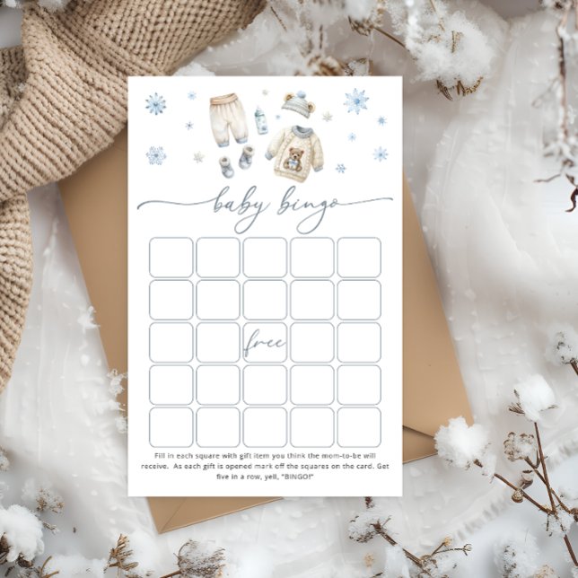 ベビーその冷たい外の男の子ベビービンゴゲーム (クリエイターアップロード済み)