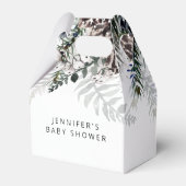 ベビーその冷たい外の赤ちゃんシャワーお願いボックス フェイバーボックス (裏面サイド)