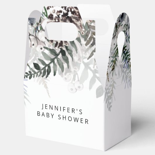 ベビーその冷たい外の赤ちゃんシャワーお願いボックス フェイバーボックス (オープン)