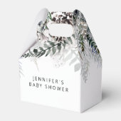 ベビーその冷たい外の赤ちゃんシャワーお願いボックス フェイバーボックス (正面サイド)