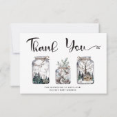 ベビーその冷たい外の赤ちゃんシャワーサンキューカード カード (正面)