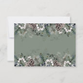 ベビーその冷たい外の赤ちゃんシャワーサンキューカード カード (裏面)