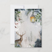 ベビーその冷たい外の赤ちゃんシャワーサンキューカード カード (裏面)