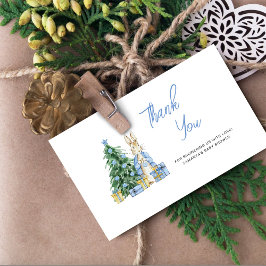 ベビーその冷たい外の赤ちゃんシャワー感謝していユー カード