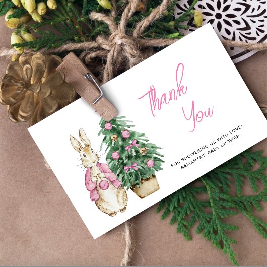 ベビーその冷たい外の赤ちゃんシャワー感謝していユー カード