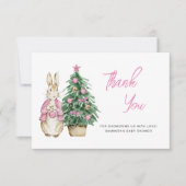 ベビーその冷たい外の赤ちゃんシャワー感謝していユー カード (正面)