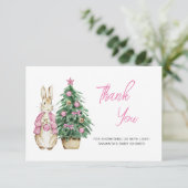 ベビーその冷たい外の赤ちゃんシャワー感謝していユー カード (スタンド正面)