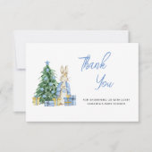 ベビーその冷たい外の赤ちゃんシャワー感謝していユー カード (正面)