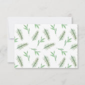 ベビーその冷たい外の赤ちゃんシャワー感謝していユー カード (裏面)