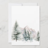 ベビーその冷たい外クマ赤ちゃんシャワー 招待状 (裏面)