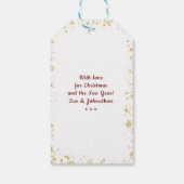 ベビーその冷たい外クリスマス休暇ギフトラベル ギフトタグ (裏面)