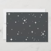 ベビーその冷たい外タイポグラフィクリスマスフォト セーブザデート (裏面)