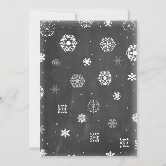 ベビーその冷たい外ピンクの女の子ベビーシャワー招待状 招待状 (裏面)