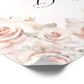 ベビーその冷たい外ピンクボウ赤ちゃんシャワー歓迎 ポスター (角)