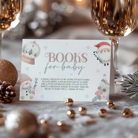 ベビーその冷たい外ベビシャワー予約リクエスト エンクロージャーカード