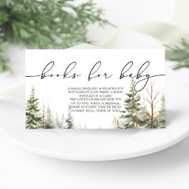 ベビーその冷たい外ベビシャワー予約リクエスト エンクロージャーカード