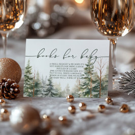 ベビーその冷たい外ベビシャワー予約リクエスト エンクロージャーカード