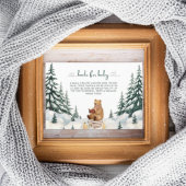 ベビーその冷たい外ベビシャワー予約リクエスト エンクロージャーカード