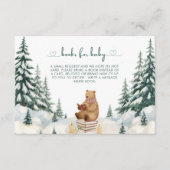 ベビーその冷たい外ベビシャワー予約リクエスト エンクロージャーカード (正面)