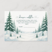 ベビーその冷たい外ベビーシャワーおむつラッフル エンクロージャーカード (正面)