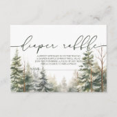 ベビーその冷たい外ベビーシャワーおむつラッフル エンクロージャーカード (正面)