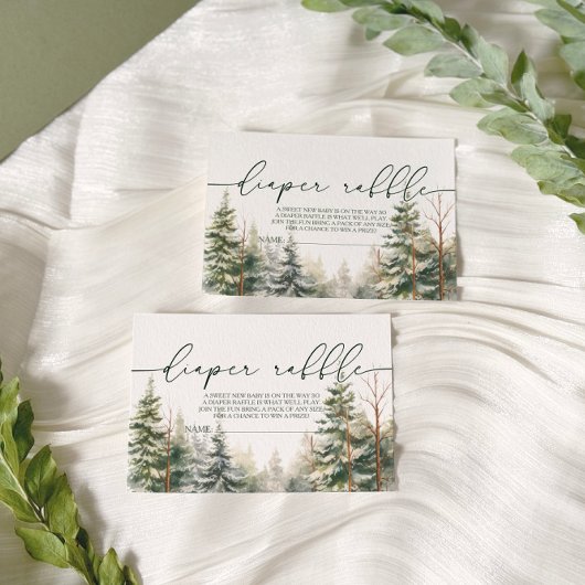 ベビーその冷たい外ベビーシャワーおむつラッフル エンクロージャーカード