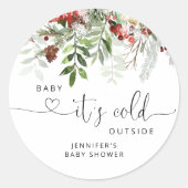 ベビーその冷たい外ベビーシャワークラシックラウンドセント ラウンドシール (正面)