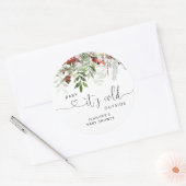 ベビーその冷たい外ベビーシャワークラシックラウンドセント ラウンドシール (封筒)